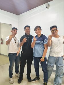 Streetboys Danilo Barrios Jr and Joey Andres with NSCOA Allan Maronilla and Sherwin Yanzy Enriquez